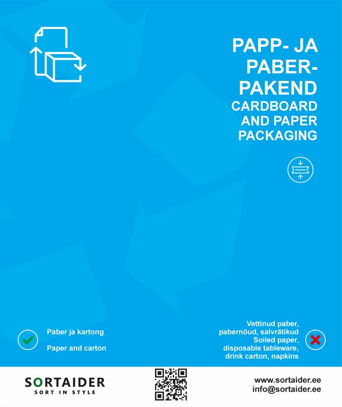 Sorteerimisjuhend - paber- ja papppakendid