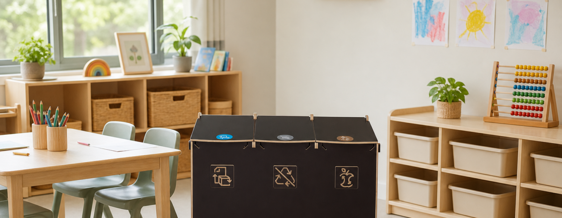 Classroom recycling station