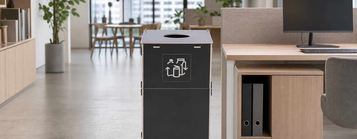 Office textile recycling station