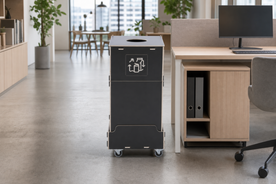 Office textile recycling station