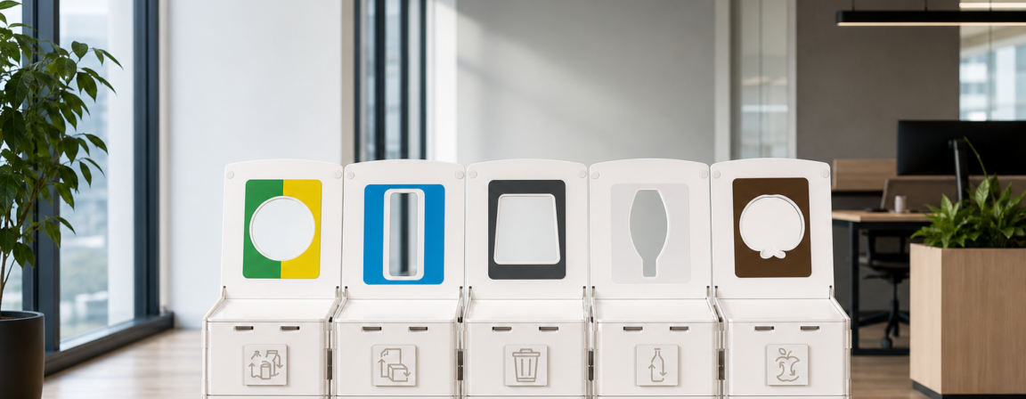 Office recycling station