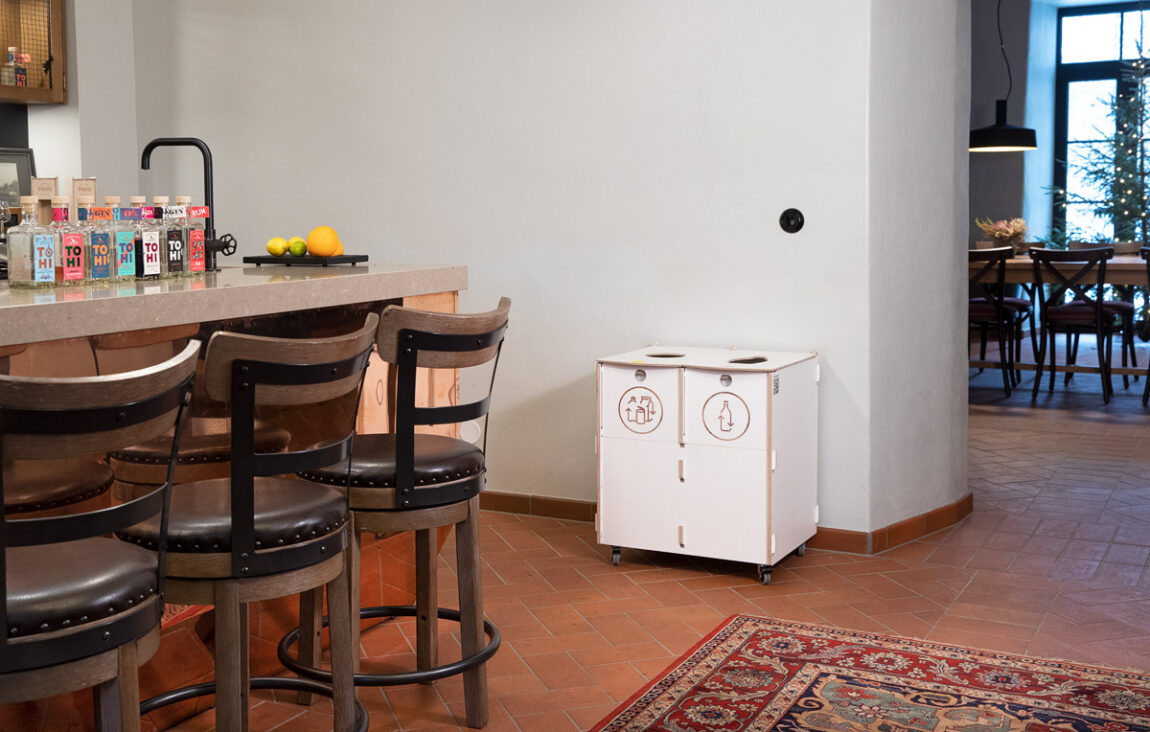 Cestini per la raccolta differenziata per hotel – Von Stackelberg Hotel Tallinn