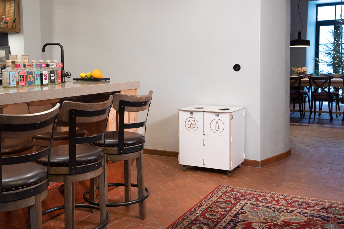 Cestini per la raccolta differenziata per hotel – Von Stackelberg Hotel Tallinn