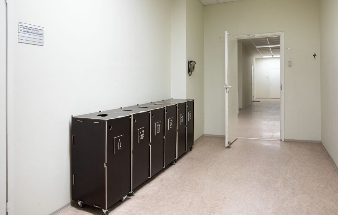 Cestino per rifiuti per ambienti interni – Ospedale universitario di Tartu