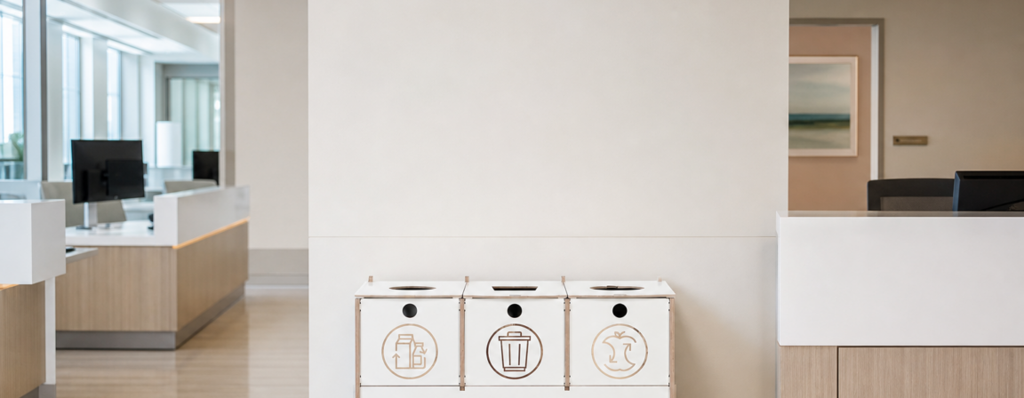 Hospital recycling station