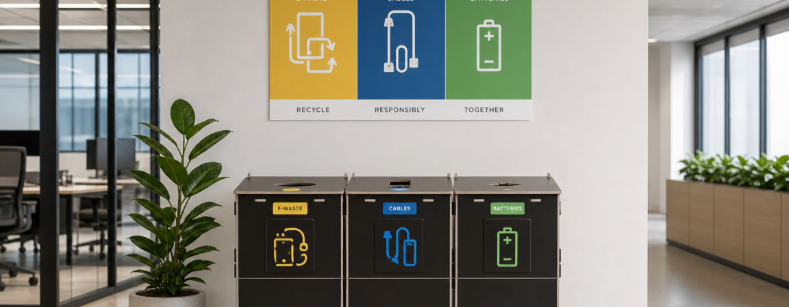 Office e-waste sorting station