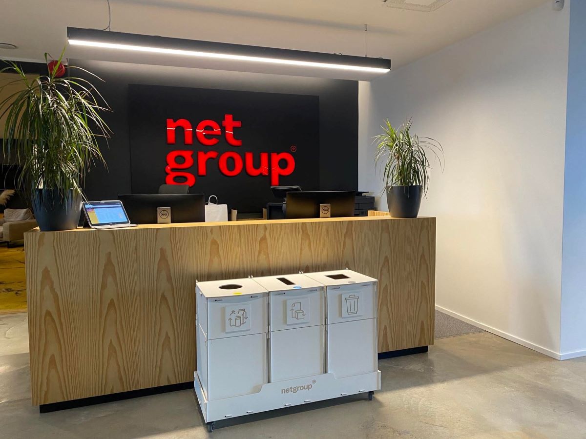 Mülltrennung im Büroumfeld bei Net Group – Net Group