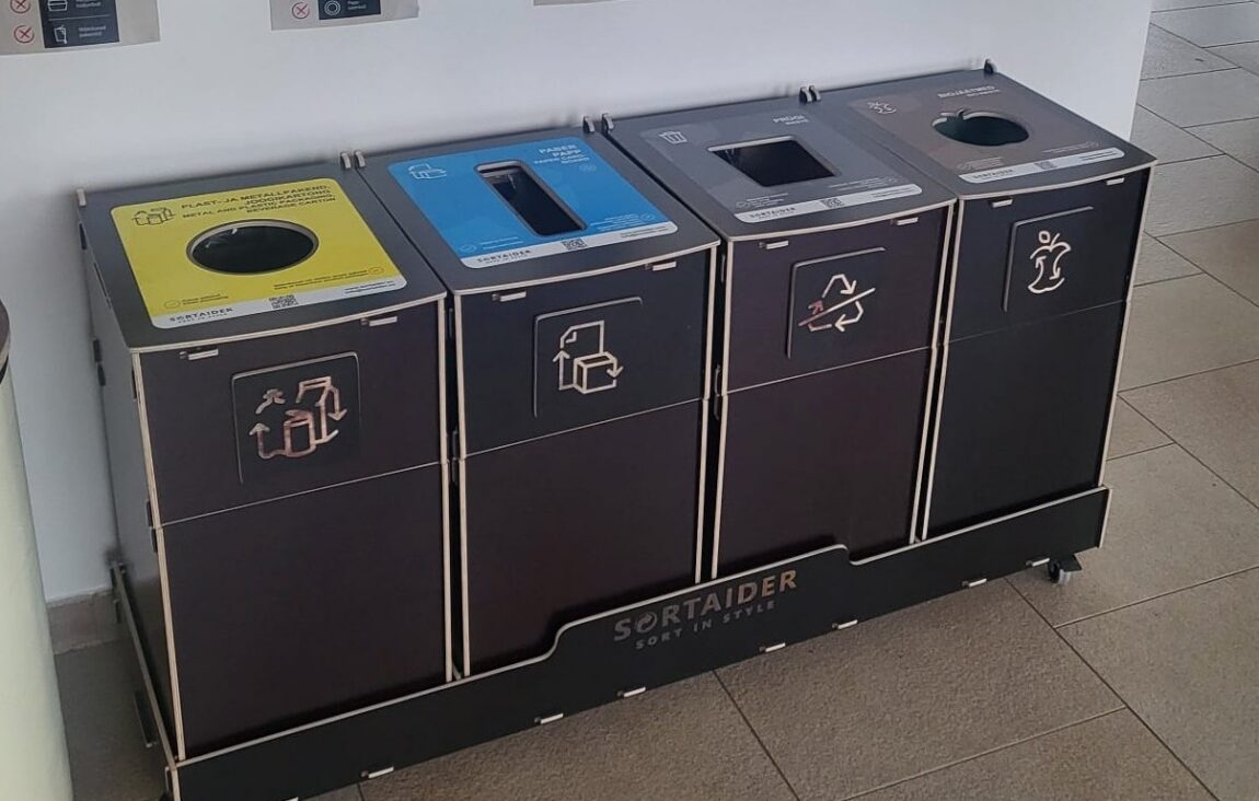 Poubelle de tri sélectif pour plusieurs types de déchets – Shethia Grupp