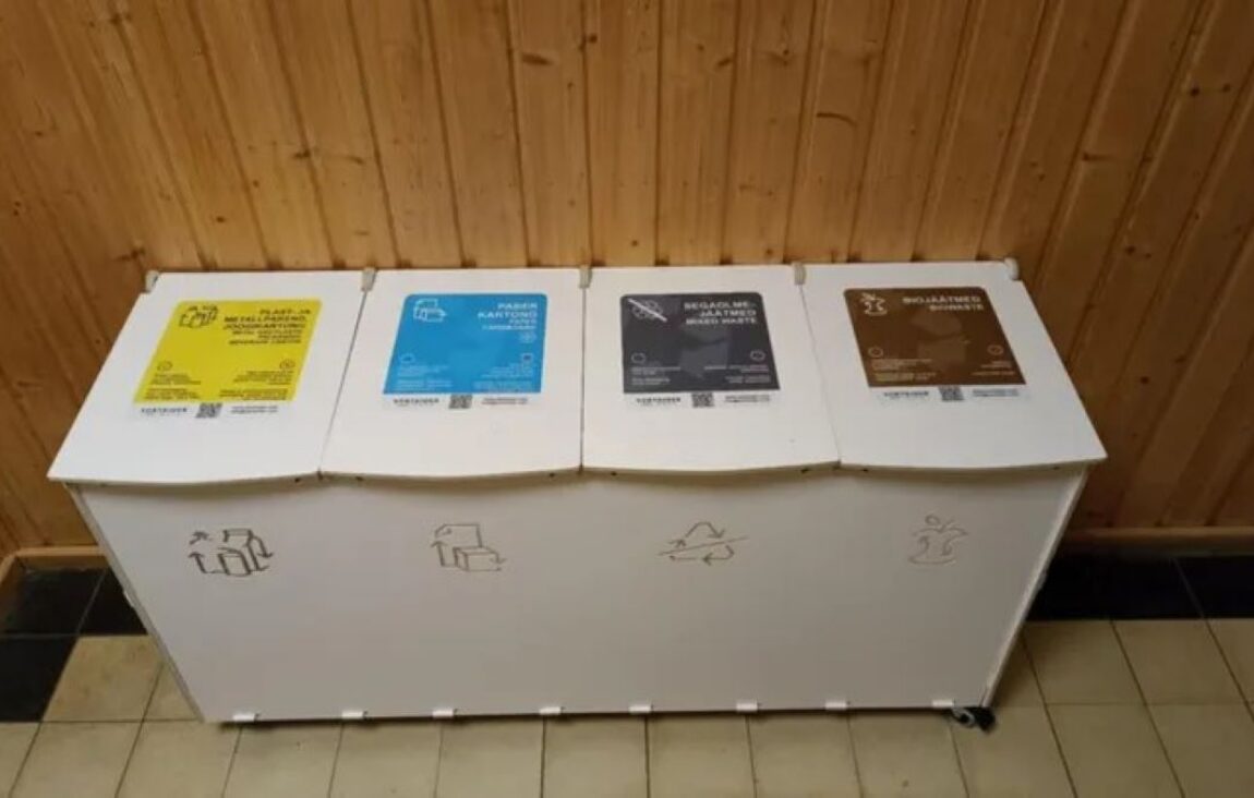 Poubelles de tri sélectif d’intérieur pour les écoles – Commune de Kadrina