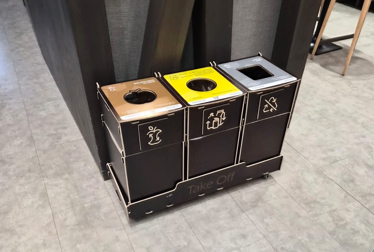 Raccolta differenziata nella mensa aziendale – Werbesystem Riesenrat