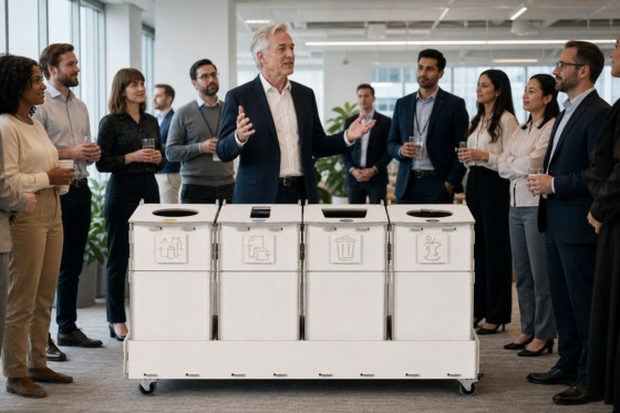 Office recycling program launch