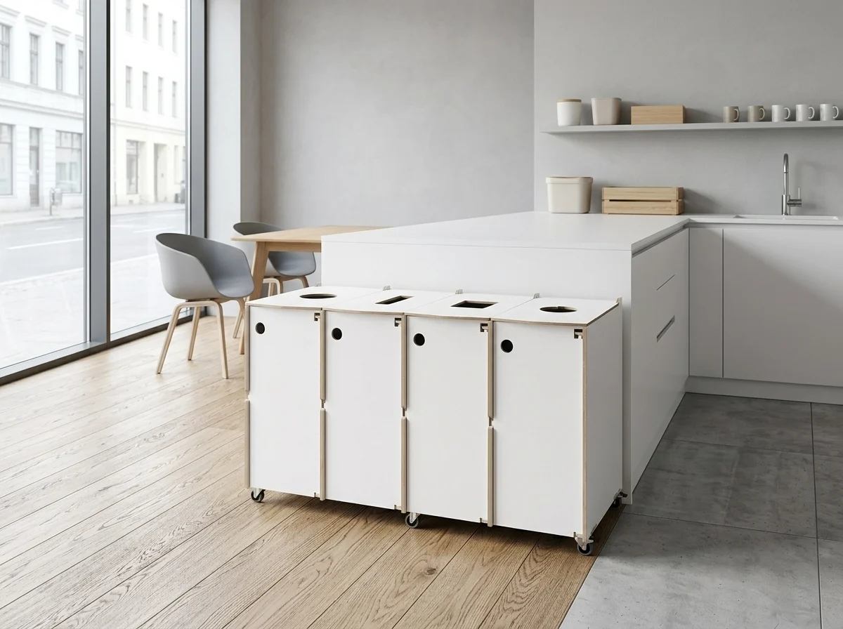 Stacja recyklingu Ecolong w pokoju socjalnym