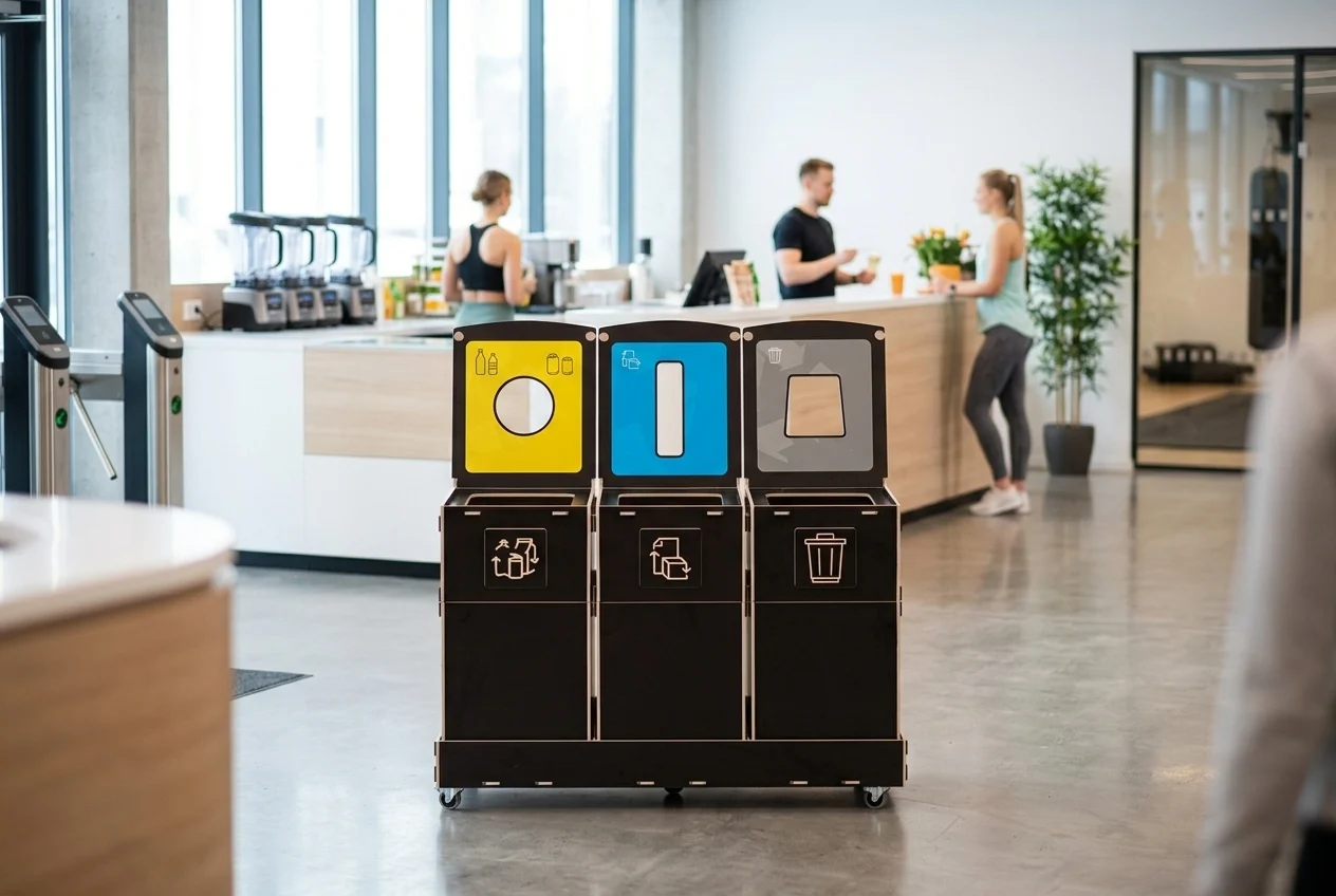 Stacja recyklingu w siłowni