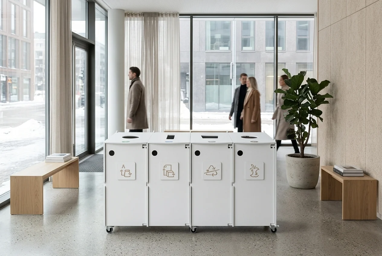 System czterech pojemników